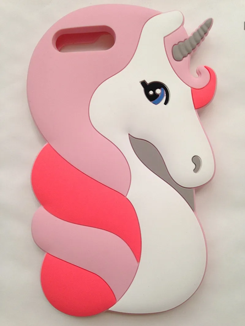 Горячая Мода 3D Rainbow Unicorn чехол для Apple IPhone 6 6s мягкий силиконовый Гелл телефон Коке