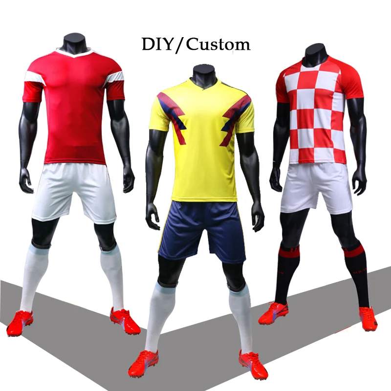 2018 DIY Sportswear Adult&ampKids Football Set Custom Soccer Jerseys Training Youth Kits Blank Team Uniforms | Спорт и развлечения