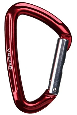 Red XINDA Высокое качество Профессиональный 24KN скалолазание прямой Quickdraw Пружинные ворота алюминиевый карабин наружное оборудование - Цвет: Red