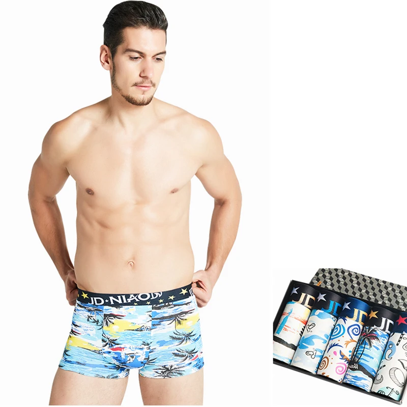 Стиль 5 шт./компл. и Boxershort Для мужчин из мягкой дышащей ткани Для мужчин нижнее белье боксеры модное хлопковое нижнее белье Для мужчин трусы-боксеры