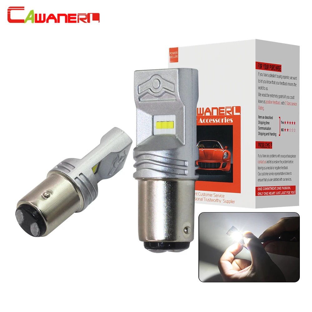 Cawanerl 1157 BAY15D 80 Вт 3200лм каждый комплект CSP Bead 6000 К белый 12 В автомобильная