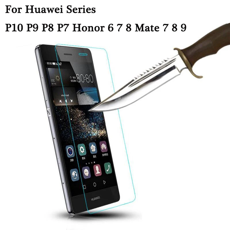 Закаленное стекло EKDME для Huawei P10 Lite Plus P8 P9 P7 Honor 4C 7 Защитная пленка экрана Mate 8 9|glass for