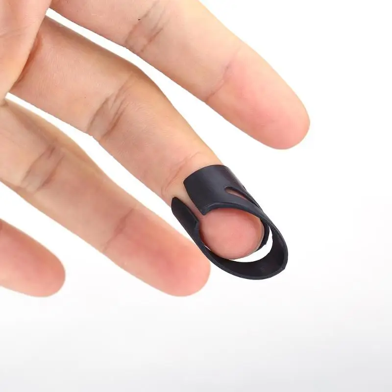Гитарное кольцо Fingertip аксессуары для гитары народная музыка защита пальцев рукав черный/синий/белый/желтый Размеры s m l
