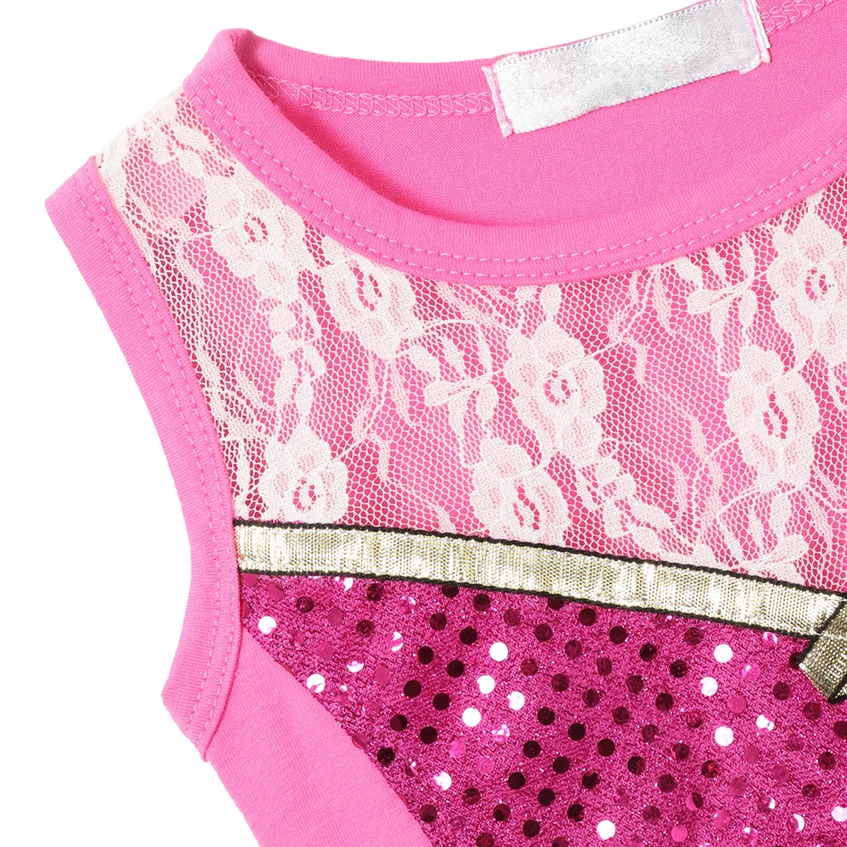 Girls Elsa Rose Costume Cosplay Aurora Sleeping Beauty Dress Kids Sequined Party Birthday Clothes Child Casul Cotton Sundress |