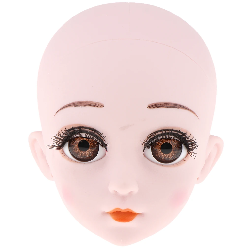 Пластиковая женская кукла голова Лепка с глазами для 1/3 BJD куклы OB
