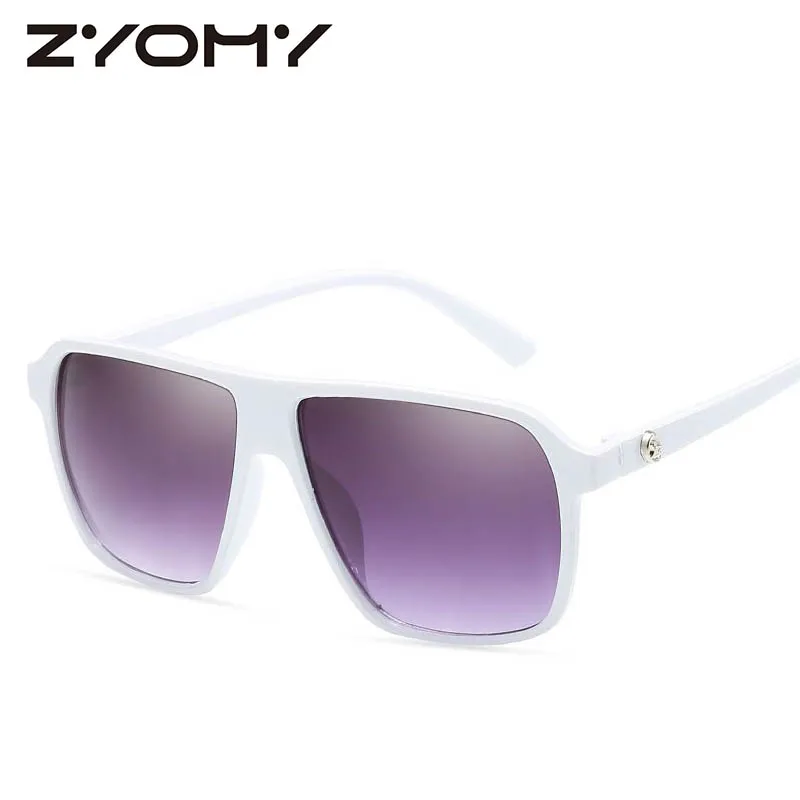 

Q Fashion color film square large frame sunglasses female brand design classic retro men's driving goggles uv400