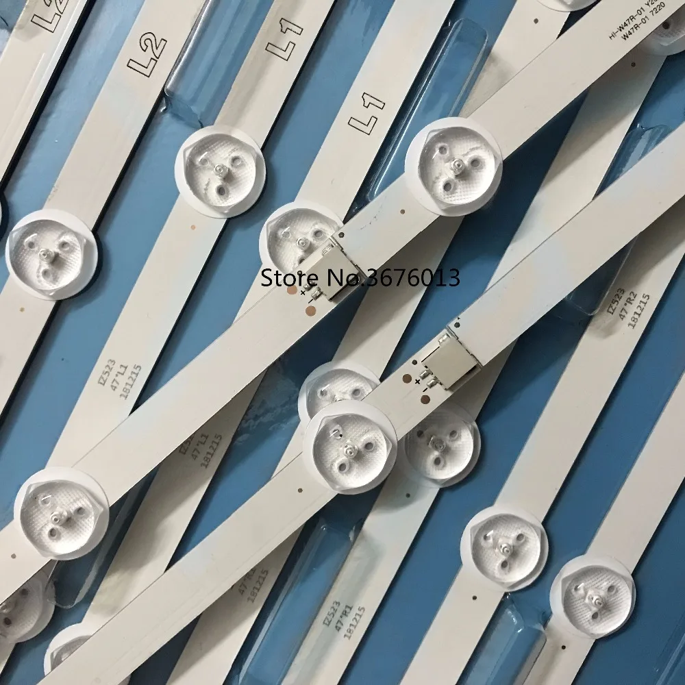 12 шт./компл. R1 L1 R2 L2 Идеальная замена светодиодной ленты для подсветки 47 дюймов 6916L