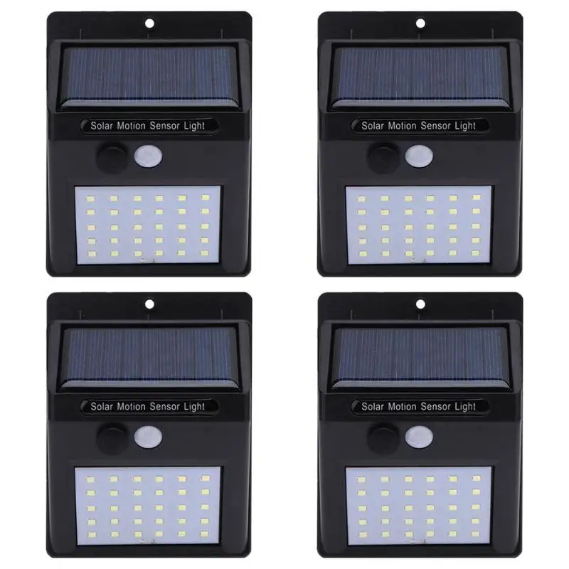 Солнечный Мощность светильник s 1/2/3/4 шт. 20LED 30LED движения PIR Сенсор светильник на открытом воздухе Водонепроницаемый настенная Ночная лампа для сада лампа