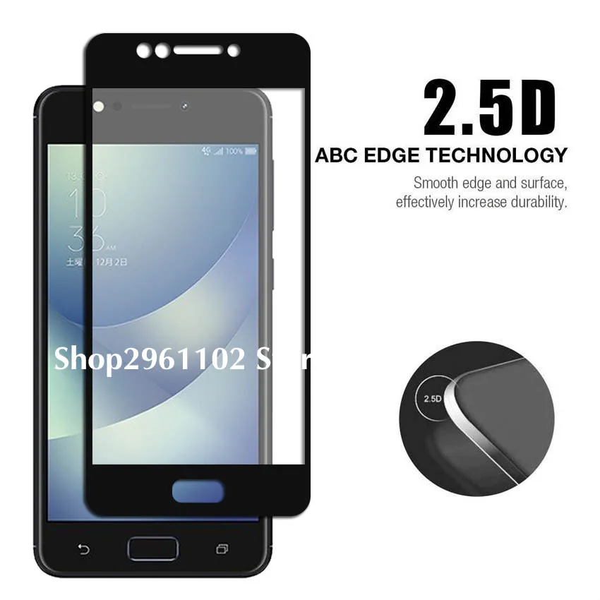 Защитное стекло для Zenfone 4 Max ZC520KL ZC554KL Selfie ZD553KL цвет черный | Мобильные телефоны и
