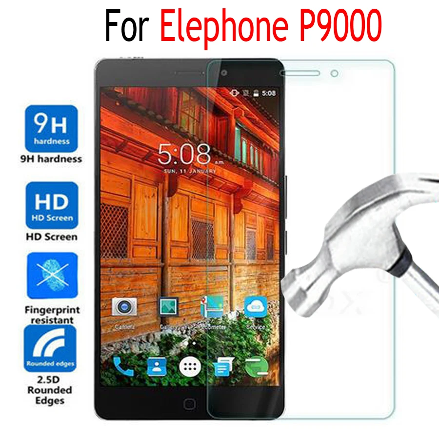 5 шт. защита для экрана Elephone P9000 закаленное стекло P 9000 защитная пленка чехол|tempered