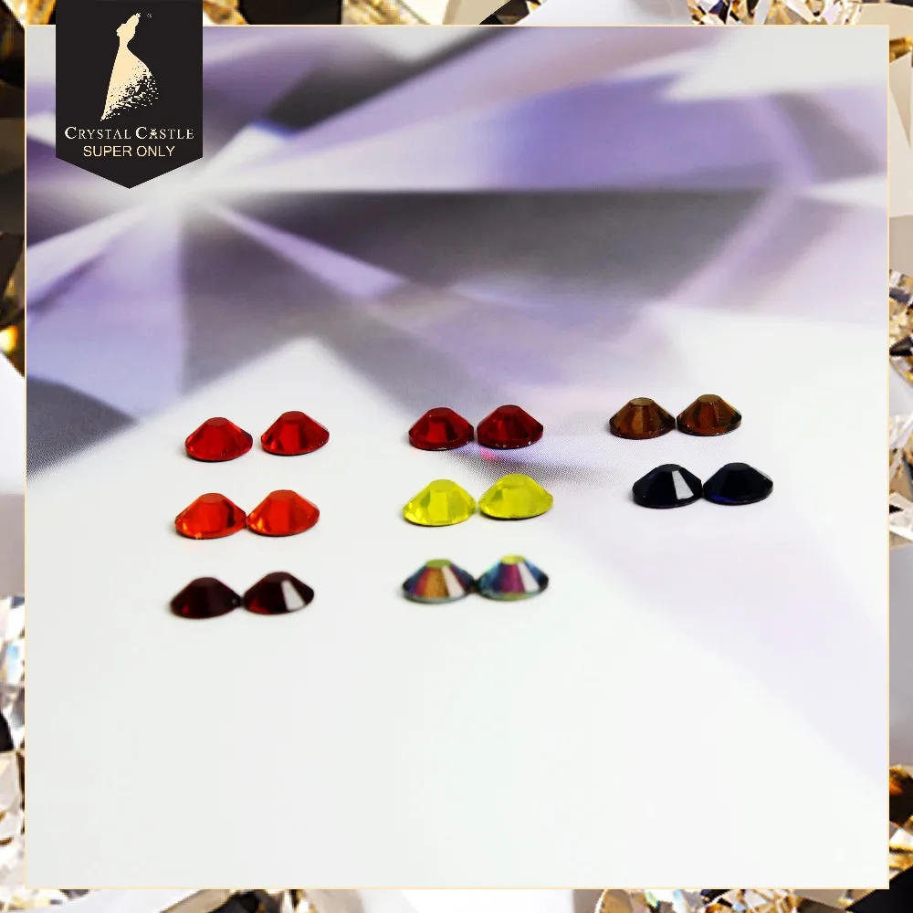 С украшением в виде кристаллов замок AAAAA SS10 страз для переноса утюгом Кофе 1440 шт.