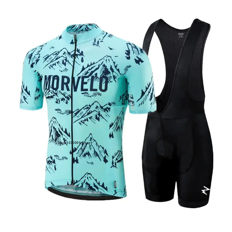 Новая велосипедная майка с коротким рукавом лето morvelo 2019 нагрудник шорты одежда
