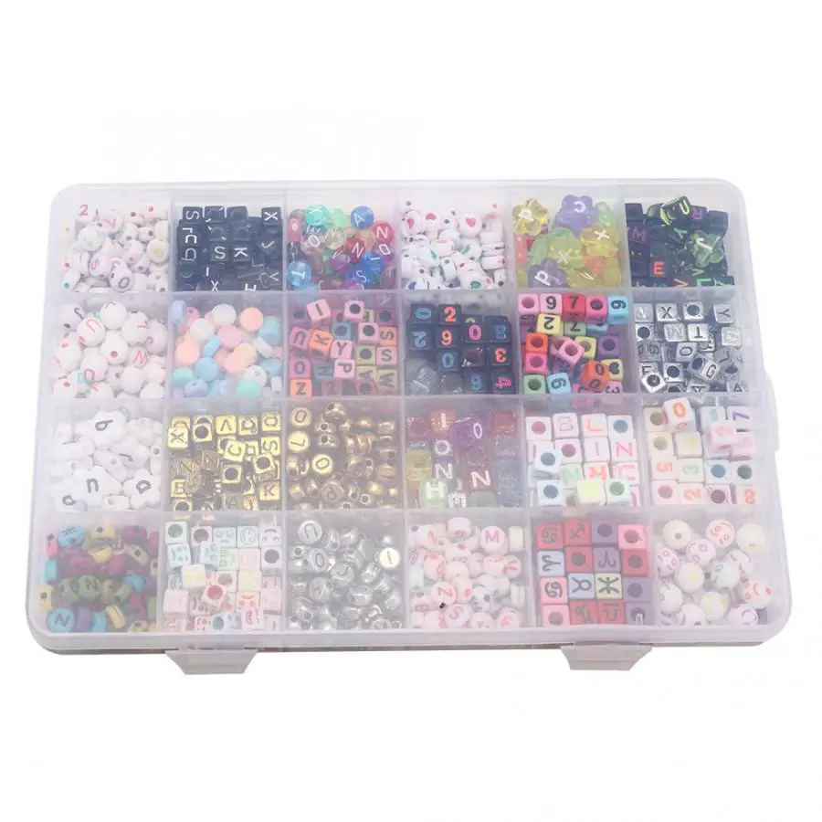 Набор профессиональных пластиковых бусин с буквами и алфавитом набор из веревки