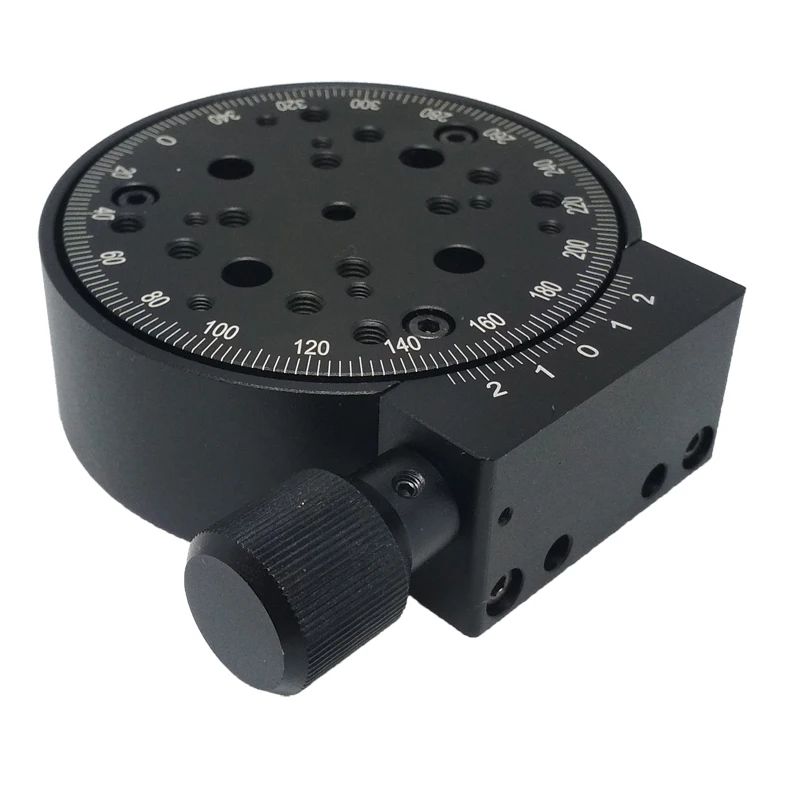 Ротационная платформа вращающаяся на 360 градусов по оси R 100 мм с ручным вращением