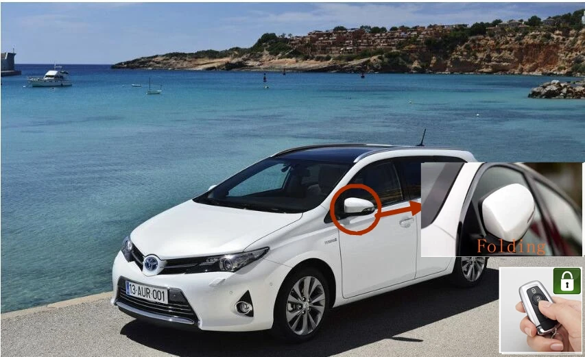 Автоматическое автомобильное безопасное боковое зеркало складной/складной