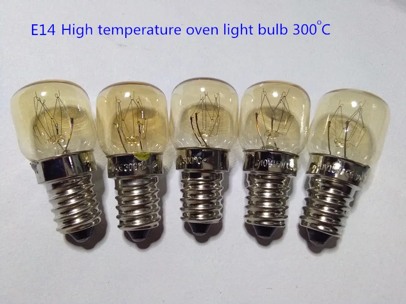 5 шт. лампы для хлебопечки E14 300 градусов|e14 oven bulb|oven bulbhigh temperature bulb |