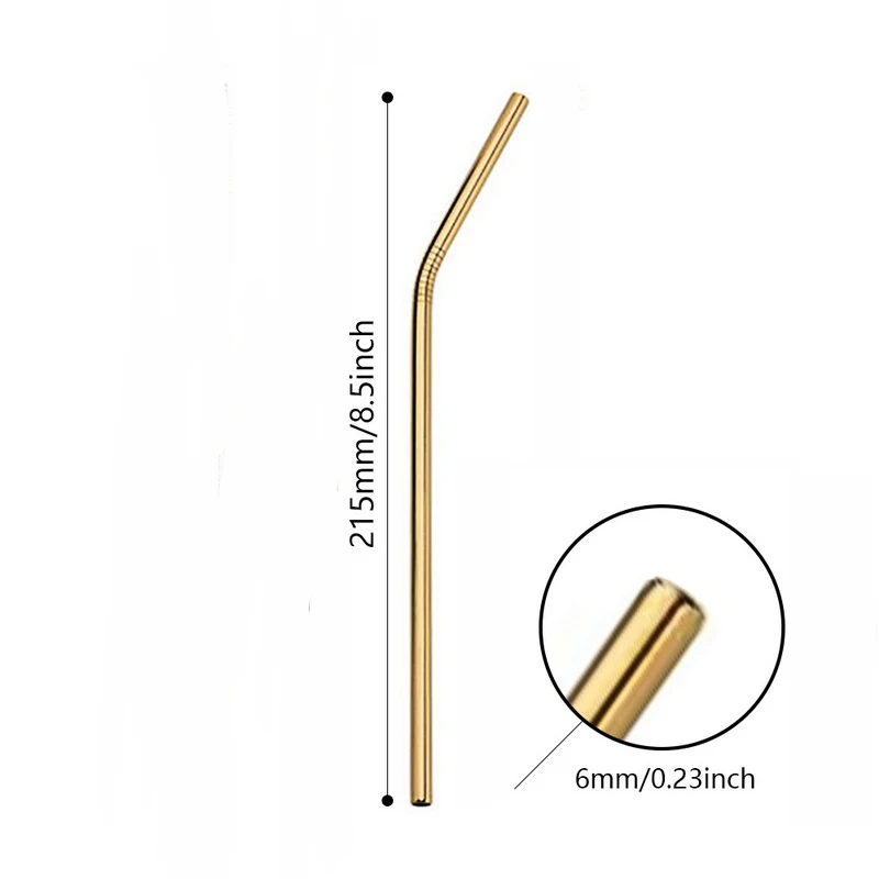 2pcs H Hifuar многоразовые, для питья соломенная соломка из нержавеющей стали аксессуары для бара металлическая соломинки с чистящей щеткой для дома Вечерние - Цвет: 2pcs H