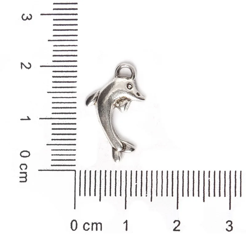 16 шт 11x19 мм цинковый сплав античные серебряные Дельфин DIY Подвески|pendant stainless|charms and