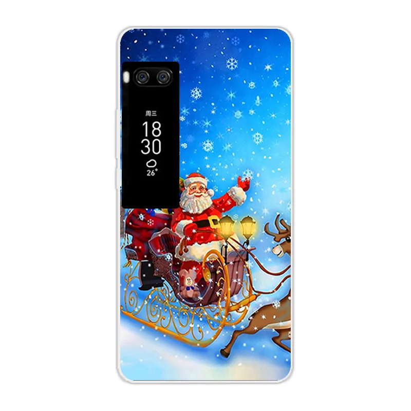 33 Роскошный ТПУ чехол для Meizu Pro 7 Plus, Рождественская ночь, задняя крышка для Meizu Pro 7 Plus, прозрачный чехол, оболочка корпуса телефона, Капа - Цвет: 33