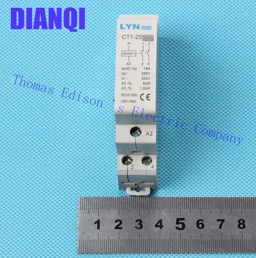 Вспомогательное оборудование KOHTAKTOP CT1 25 16A 2P 230В 50or60HZ din рейка AC контактор для