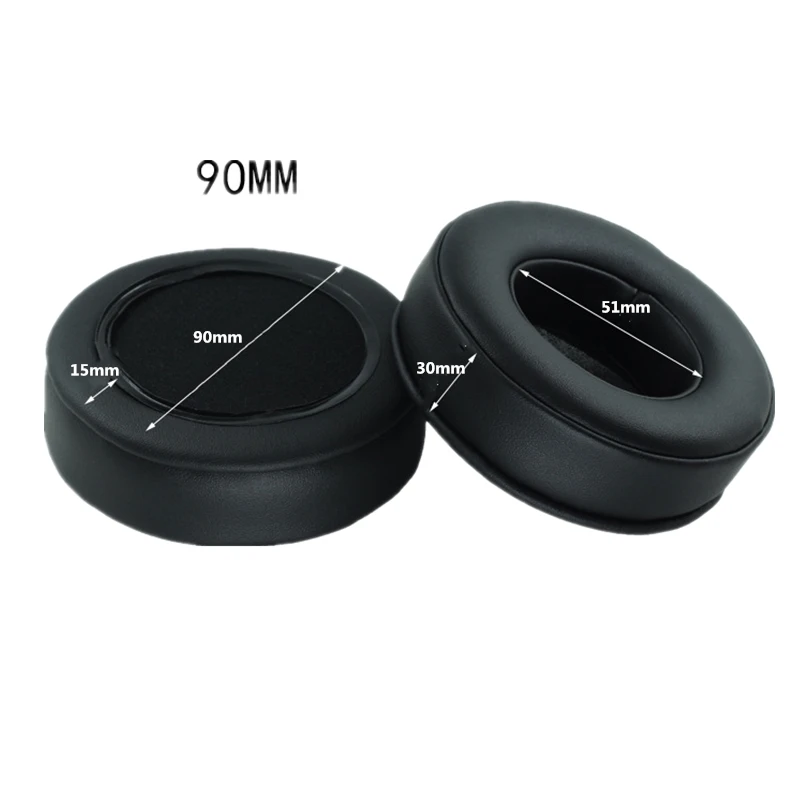 90 мм овчины Замена пены амбушюры подушки для sony MDR-V700 Z700 для Sennheiser HD424 HD205 HD440 наушники