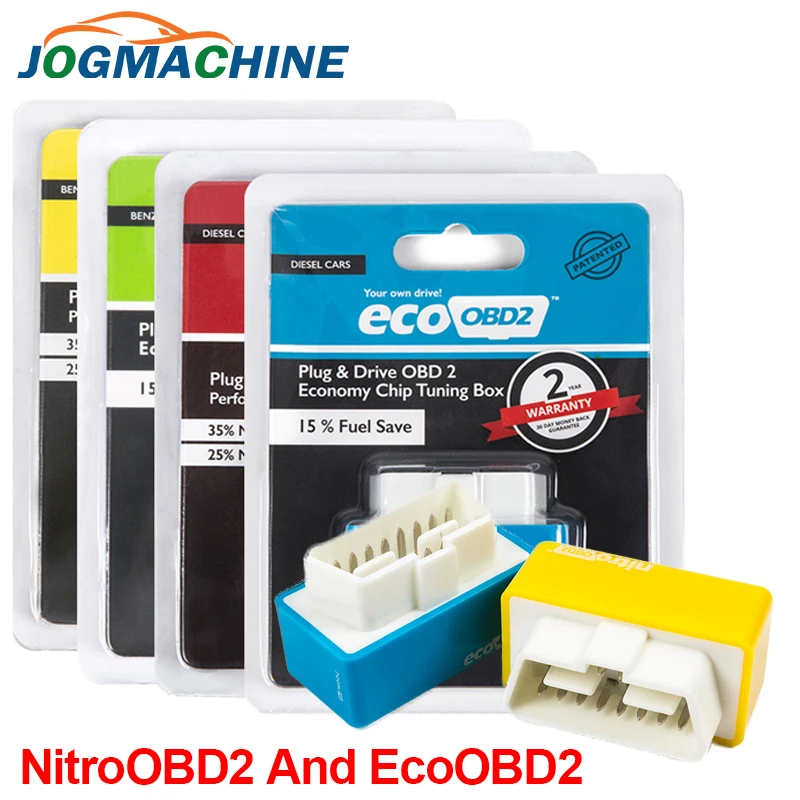 4 цвета Nitro OBD2 EcoOBD2 ECU чип блок настройки Plug & Driver NitroOBD2 Eco для бензинового дизельного