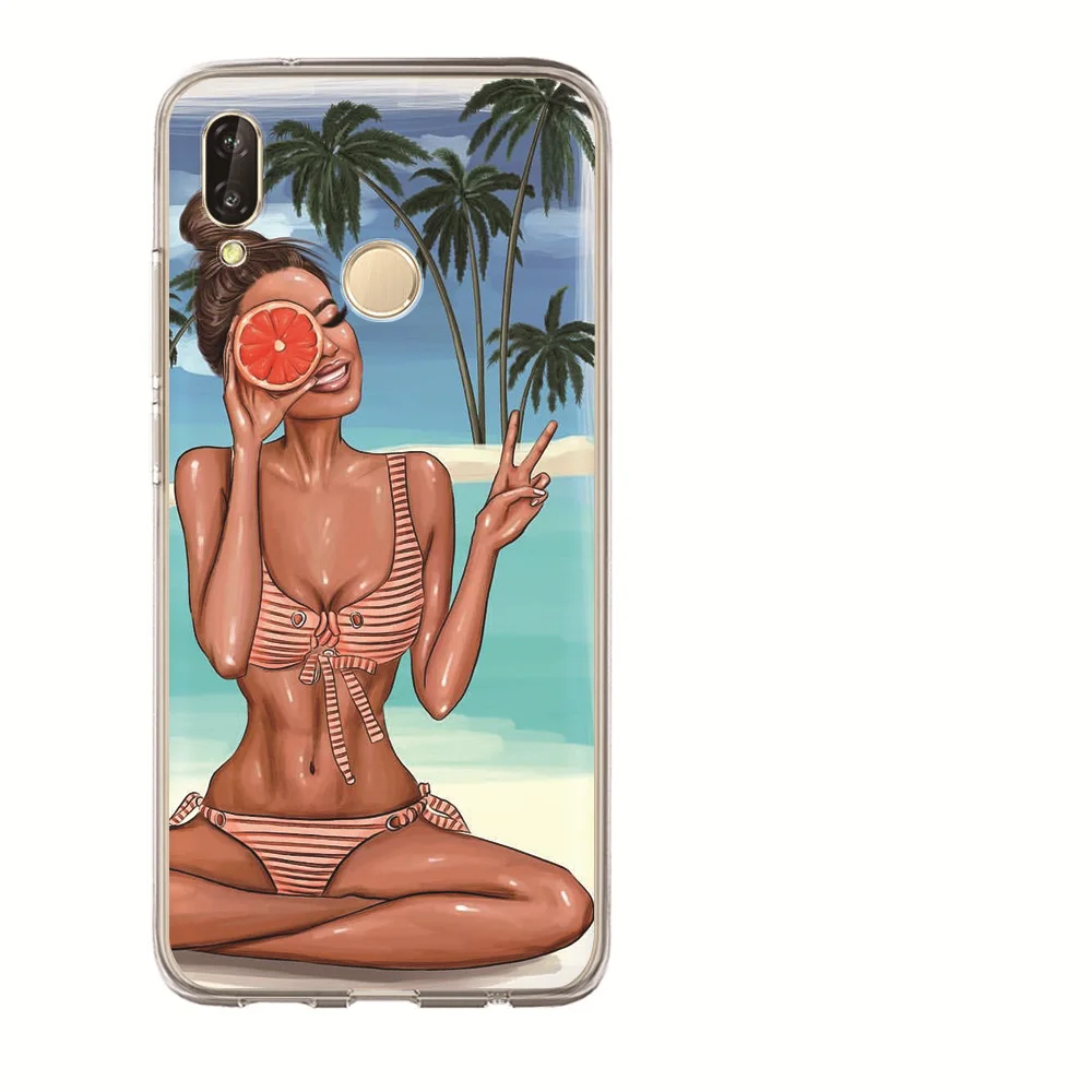 For Huawei Mate 20 Pro X Nova 2 P10 Plus P8 P9 Lite 2017 Honor 9 6A 10 Coque Etui Christmas Princess Girl Summer Phone Case |