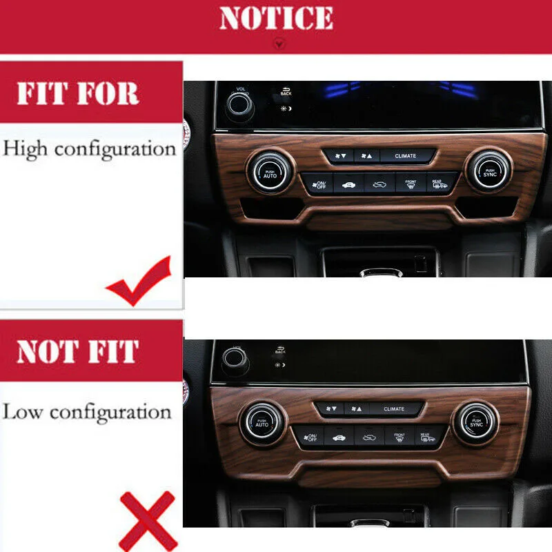 ABS персиковое дерево зерна центральная консоль CD панель крышка совместима с Honda CRV