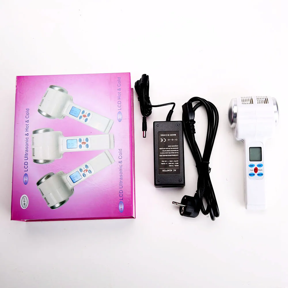 Koop Ultrasone Cryotherapie Hot Koude Hamer Lymfatische Gezicht Lifting Massager Ultrasound Huidverjonging Gezicht Lichaam Schoonheidsverzorging
