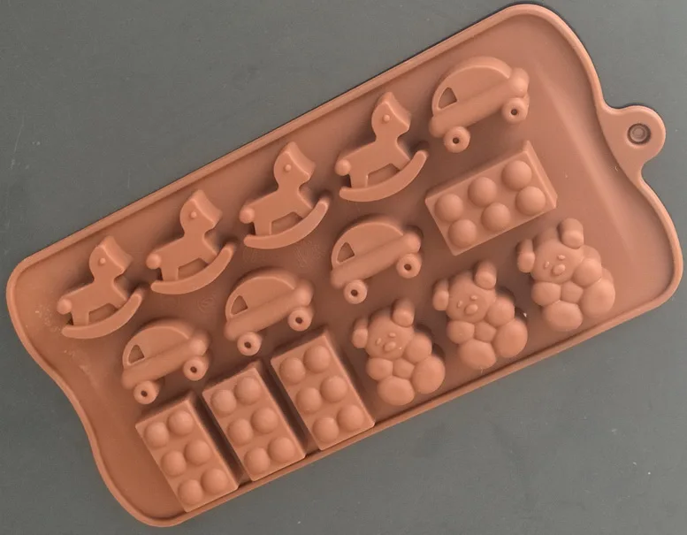 10 шт. Новая мягкая силиконовая форма для торта помадки украшения медведя лошади