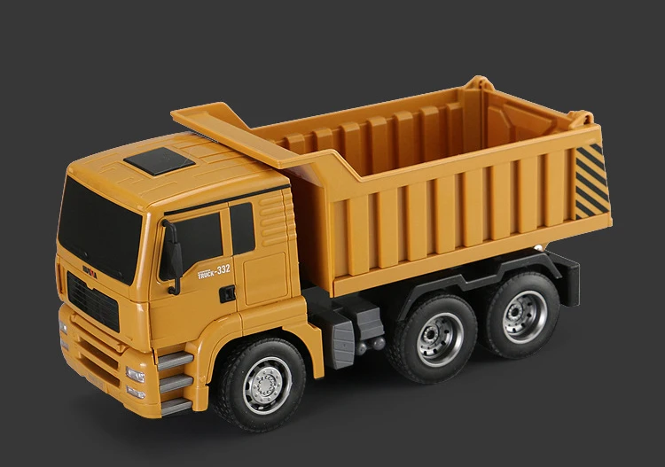 6 каналов дистанционного управления RC грузовик самосвал детские игрушки автомобиль 332 Huina пульт дистанционного управления для строительства, самосвал игрушки дистанционного управления