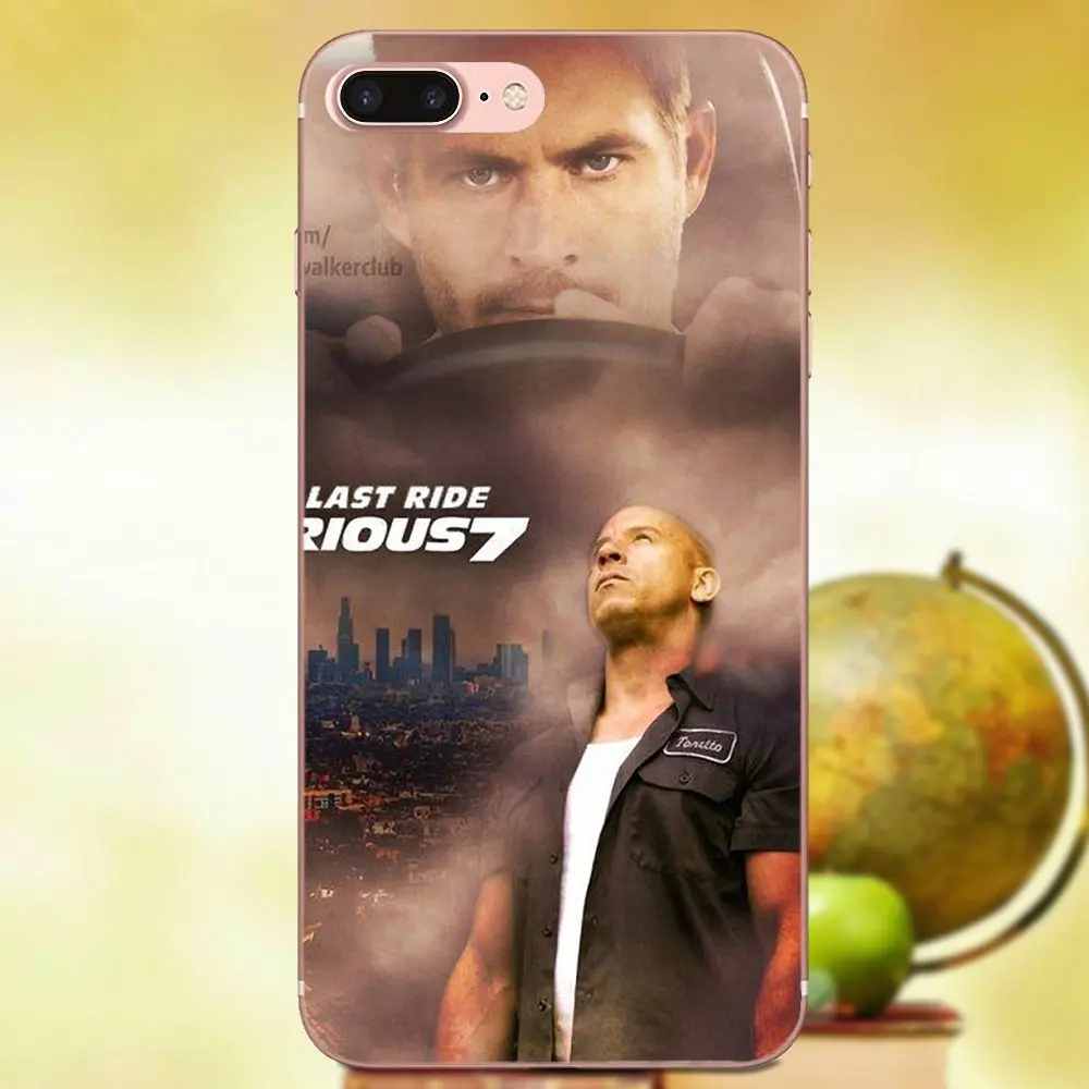 Быстрый и яростный 7 Paul Walker для Apple iPhone X XS Max XR 4 4S 5 5C 5S SE 6 6S 8 Plus Мягкий ТПУ чехол