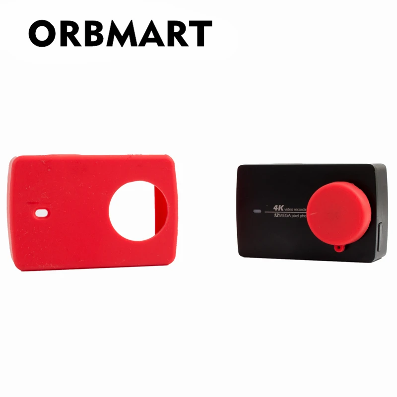 Защитный чехол из мягкого силикона ORBMART + крышка объектива для экшн спортивной