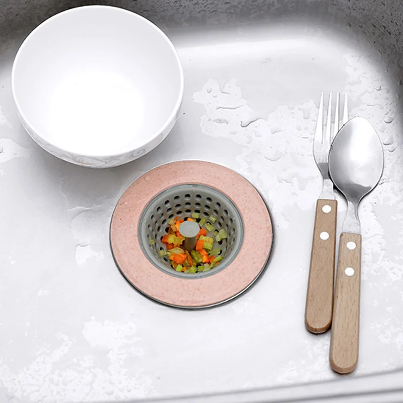 1 шт. силиконовая Пшеничная солома Слив для кухонной раковины слив в ванной