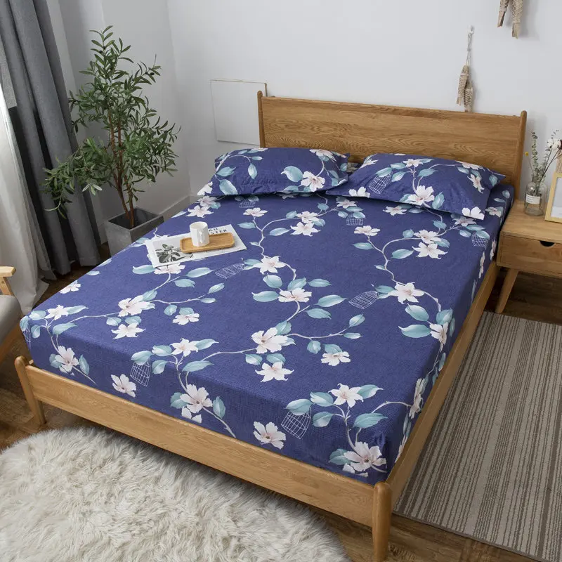Bonenjoy Waterproof Bed Cover Single Queen King Size TPU Waterproof Material Flower Mattress Protector Covers Twin Bed Sheets