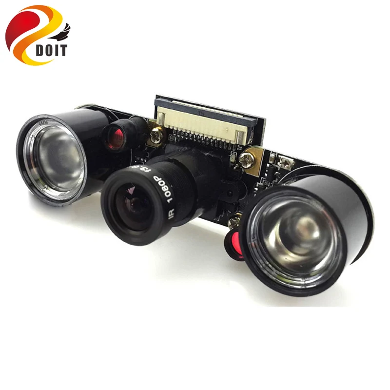 Модуль камеры DOIT Raspberry Pi 2 5 Мп с инфракрасным датчиком светодиодный ночник + 15