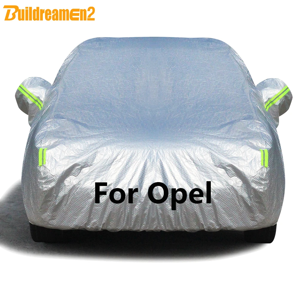 Buildremen2 For Opel Zafira Insignia Corsa Vectra Meriva Astra Thick Car Cover Waterproof Sun Rain Snow Hail Protection Cover