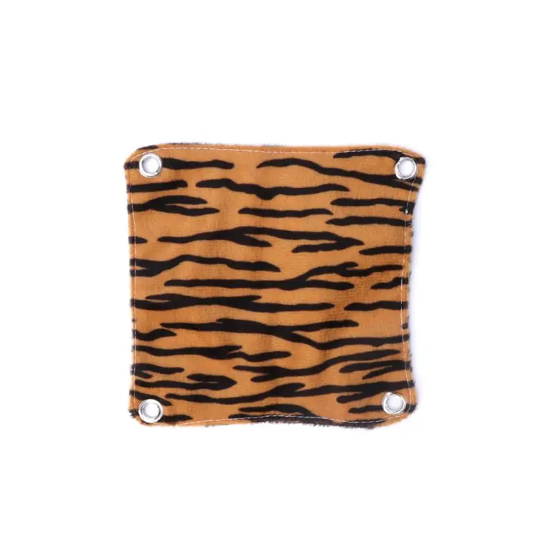 Tiger Stripe-S Подвесная койка для животных мягкие удобные флисовые маленькие животные белка хомяк спальная кровать качели игрушки играть отверстие подвесное украшение для клетки - Цвет: Tiger Stripe-S