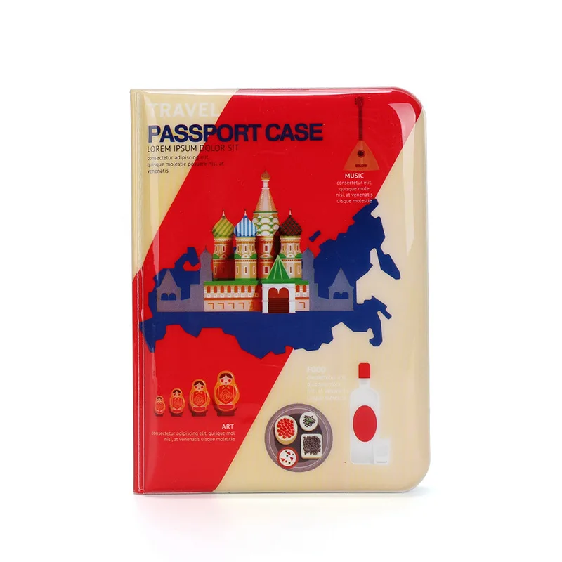 Забавный принт для путешествий ПВХ милый чехол паспорта женщин и мужчин модный