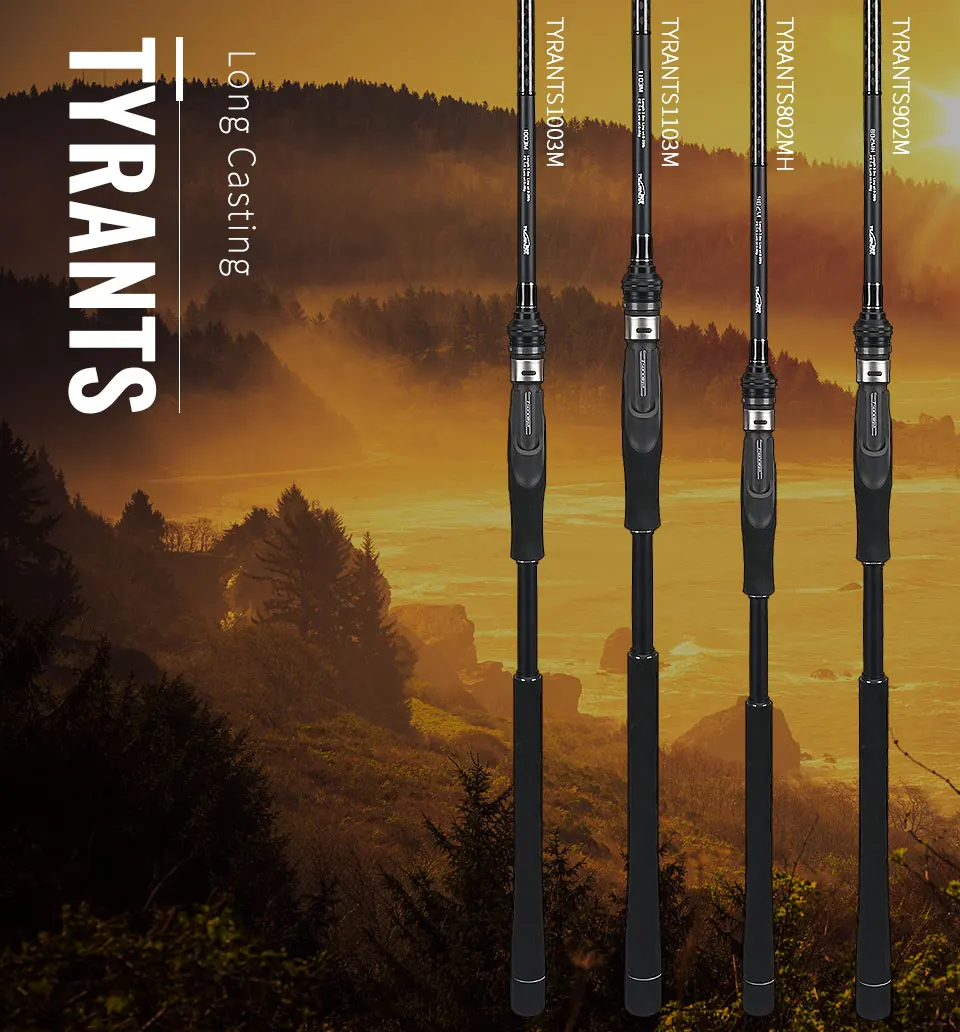 Tsurinoya TYRANTS 2,4 М 2,7 М 3,0 м 3,3 м карбоновая удочка, удочка для морских басов, удилище для забрасывания расстояния, спиннинговое удилище FUJI, направляющая катушка, сиденье