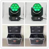 4 pieces with flightcase moving head aura bee eye zoom moving heads led beam rgbw light 4 in 1 led moving head 7x40 watt