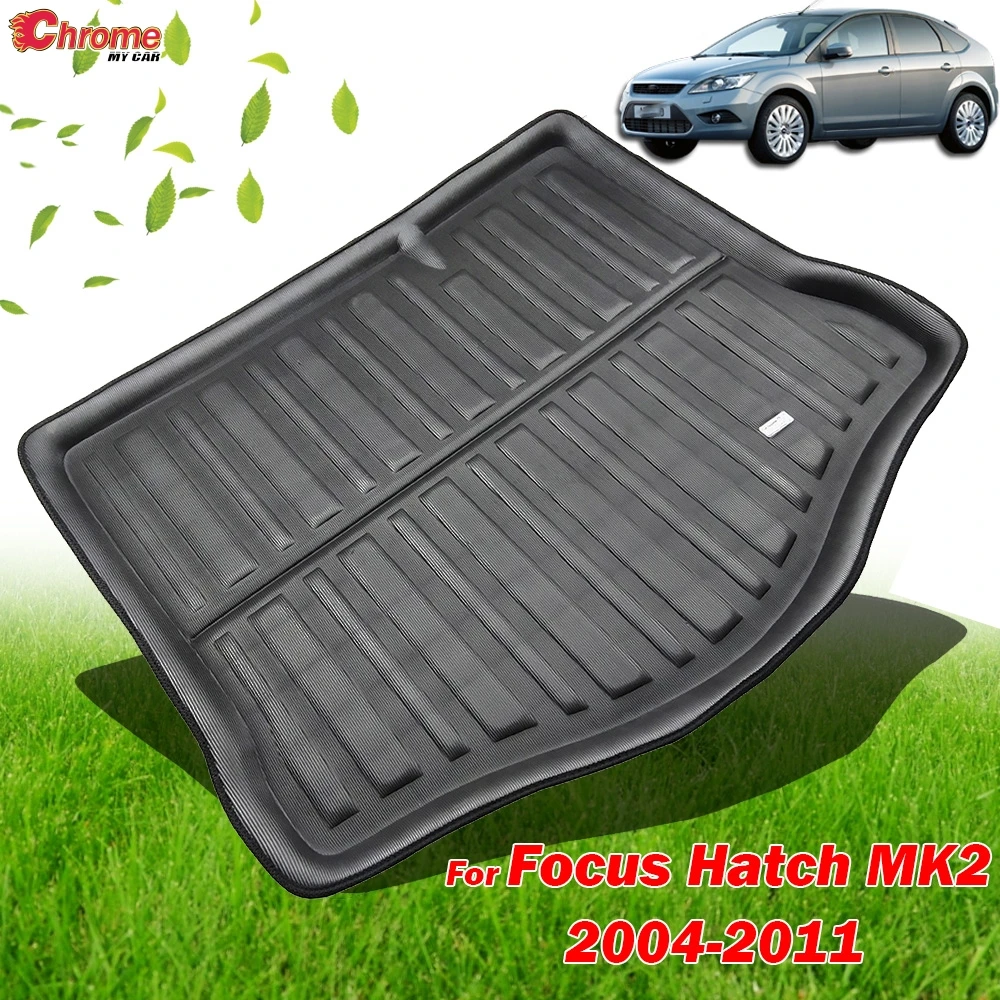 

Протектор для заднего багажника, напольный лоток, ковер для Ford Focus Mk2 Hatchback 2005 2006 2007 2008 2009 2010 2011, автомобильный Стайлинг