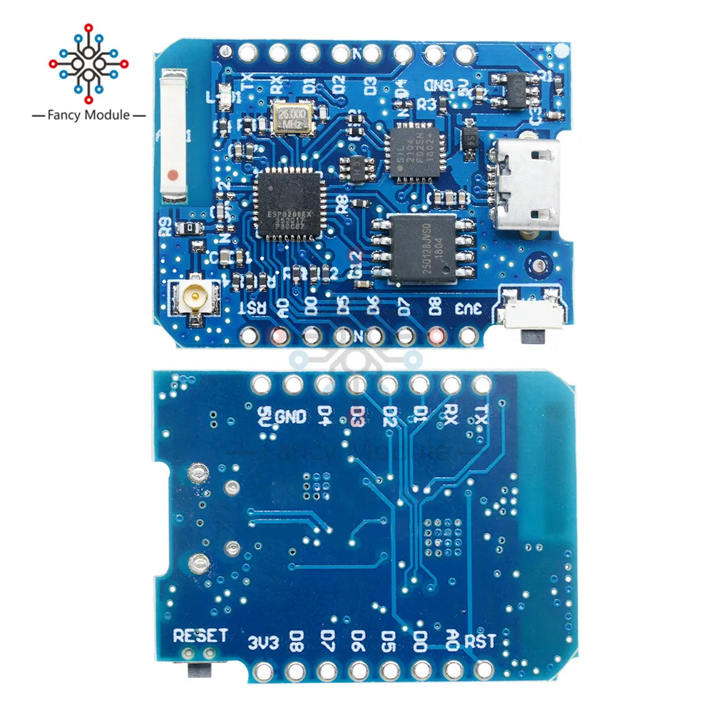 For WEMOS D1 Mini Pro 16M Bytes External Antenna Connector NodeMCU ESP8266 ESP-8266EX CP2104 WIFI Development Board Micro USB |
