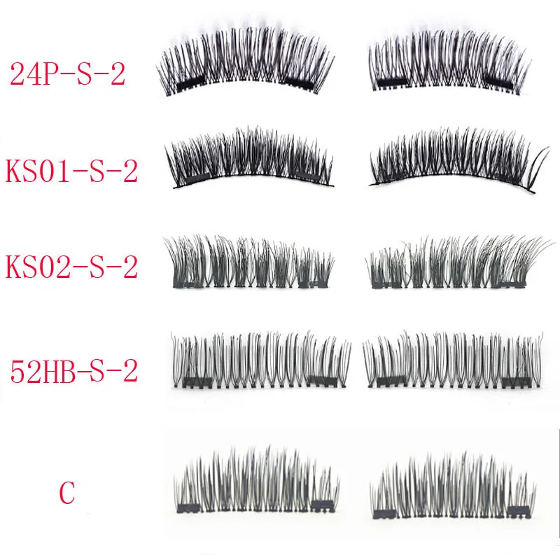 3D Двойные магнитные ресницы натуральная красота без клея Многоразовые Накладные