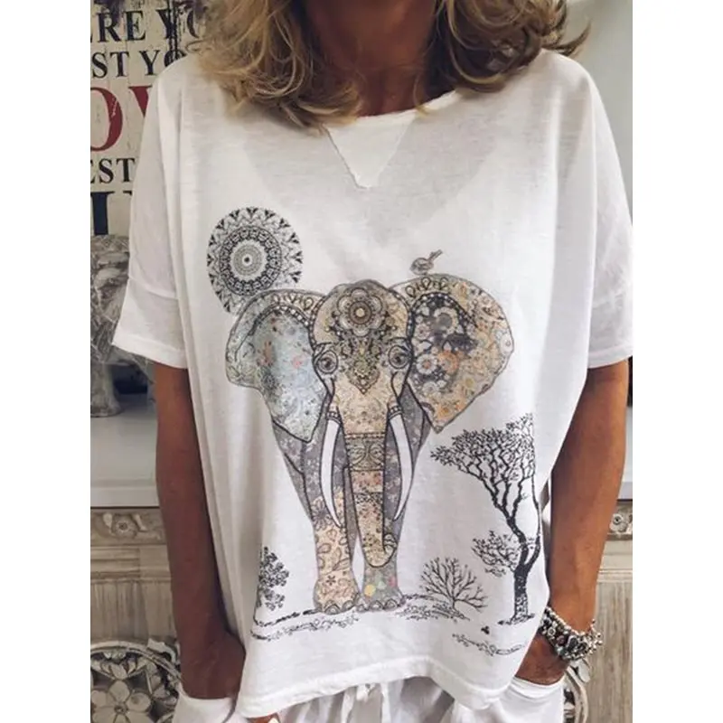 Boho простые пляжные оранжевые футболки для женщин большие размеры желтые