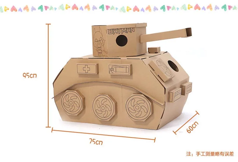 Cool Tank большой diy-раскраска игрушки игрушечный танк детская палатка игра дом