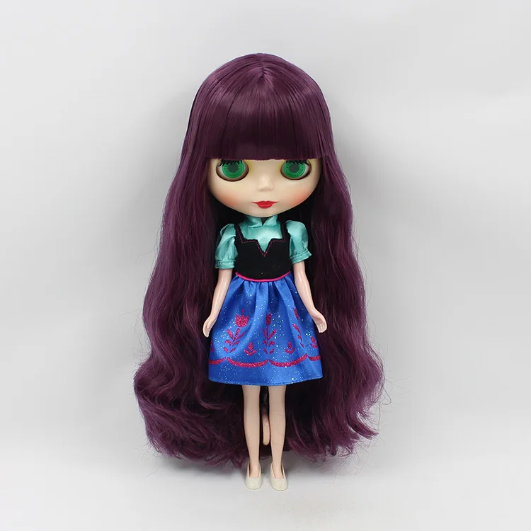 Free shipping Nude action figure dolls black doll (purple hair ) | Игрушки и хобби