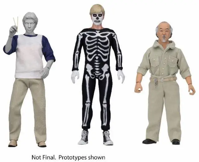 Neca The Karate Kid Daniel Mr. Miyagi Johnny CLOTHED 3-Pack Action Figure Toy
