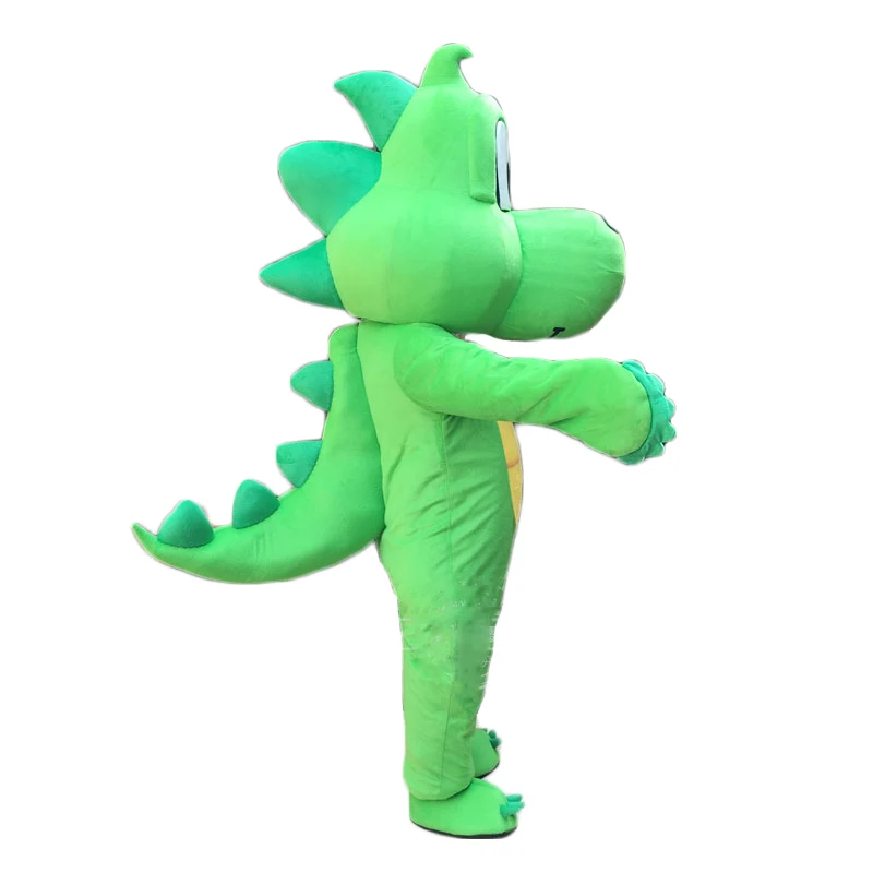 

High Quality Sale Green Dragon Mascot Halloween Christmas Birthday Party anime adult cosplay dinosaur costume