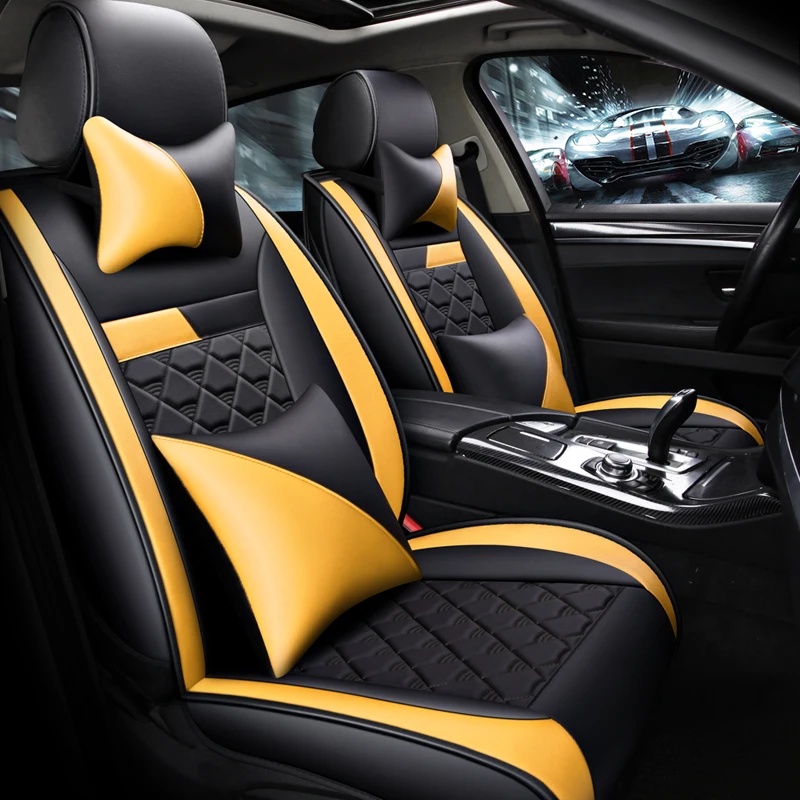 

3D Styling Car Seat Cover For Porsche Cayenne SUV 911 Cayman Macan Panamera,High-fiber Leather,Car Styling,Can Fit All Car Model